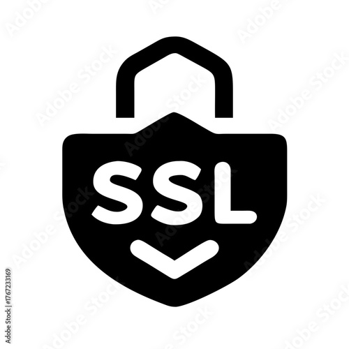 SSL Secure Connection, Data Encryption, Cybersecurity, Privacy Protection, Network Security, Digital Certificate, Web Safety Icon Set
