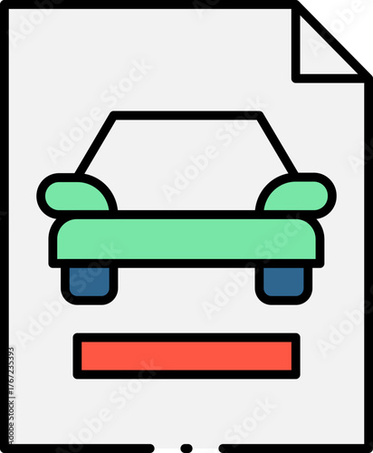 City Transport Rental Icon Set – Urban Mobility and Vehicle Sharing Flat Vector Illustration