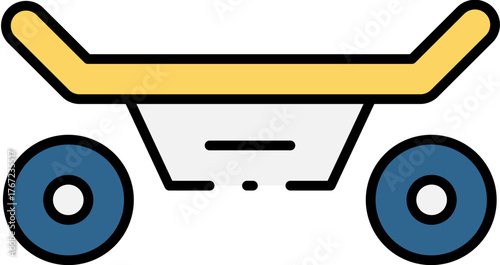 City Transport Rental Icon Set – Urban Mobility and Vehicle Sharing Flat Vector Illustration