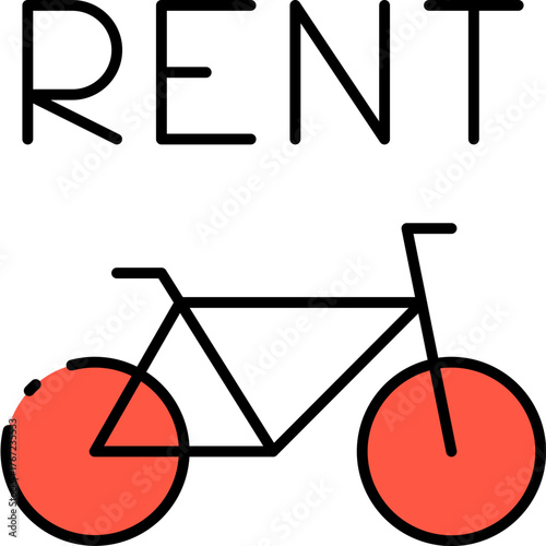 City Transport Rental Icon Set – Urban Mobility and Vehicle Sharing Flat Vector Illustration
