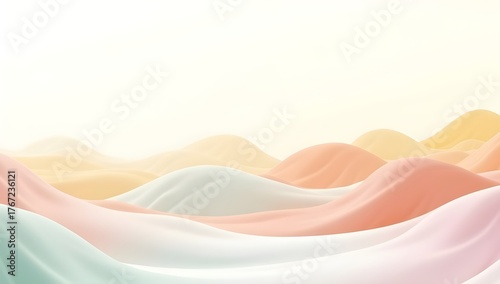 abstract background with wavy mountains