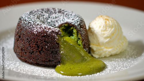 Green Tea Lava Cake.