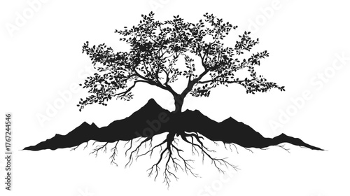 tree silhouette vector
