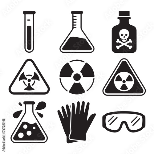 Collection of international prohibition and restriction warning signs