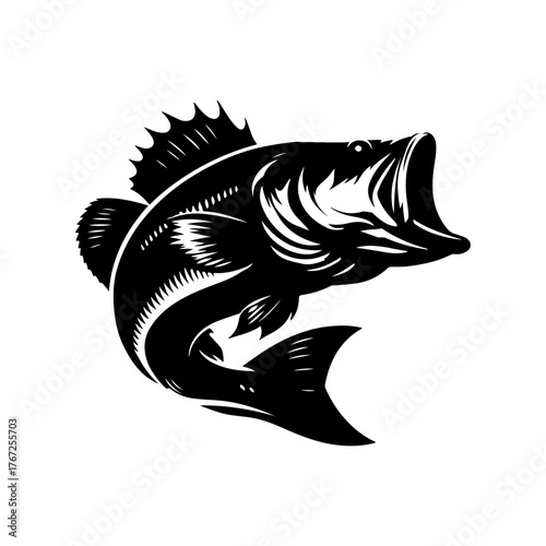 fish silhouette vector T-shirt Design