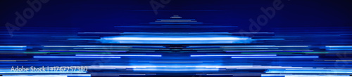 blue light trails timeline cover