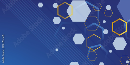 vector abstract, science, futuristic, energy technology concept, speed and motion blur over dark blue background.