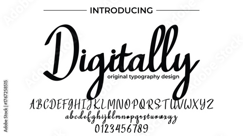 Digitally - Elegant Script Font for Smooth Handwritten Design and Creative Typography