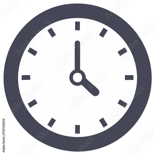 Clock Icon with Time Showing Four O'Clock