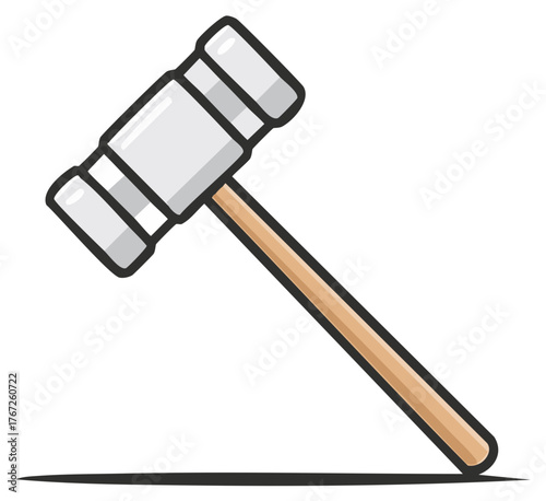 Gavel Cartoon Illustration Justice Legal Symbol Auction Hammer Clipart