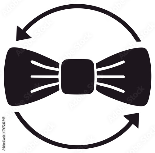 Elegant Bow Tie and Arrows Graphic Icon Fashion Upgrade Style Refresh