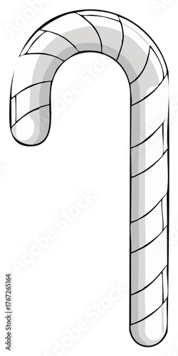 Candy cane illustration vector