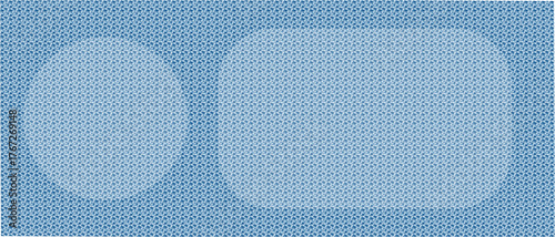 Blue fabric texture background with a seamless knitted pattern design and geometric mesh illustration