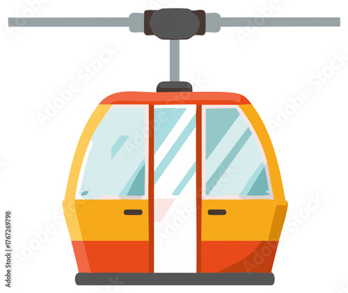 Modern Cable Car Gondola Transportation System Aerial Lift Vehicle