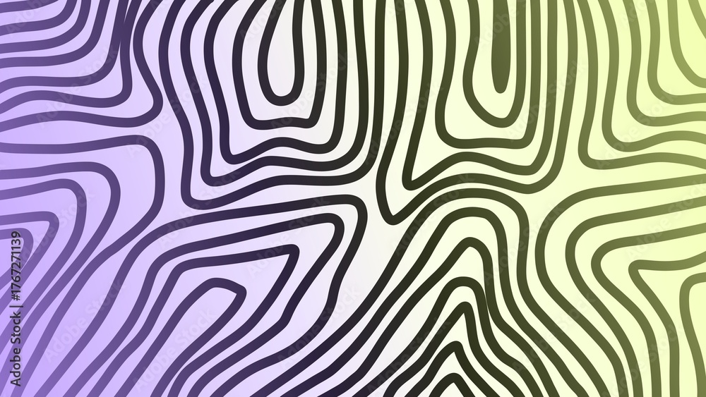 Naklejka premium Abstract wavy background. Contour lines background. Doodle wavy line background