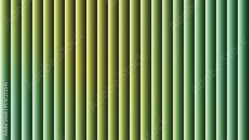 Abstract vertical stripes pattern with gradient hues of green and yellow shades vector