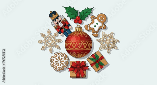 Christmas decoration, vector, illustration, design, symbol