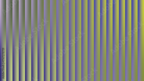 Abstract vertical stripes gradient background in blue and lime green vector