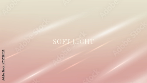 Pink beige background with soft glowing diagonal light streaks