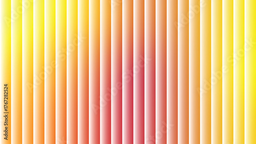 Abstract vertical stripes gradient with yellow orange pink hues seamless pattern background vector