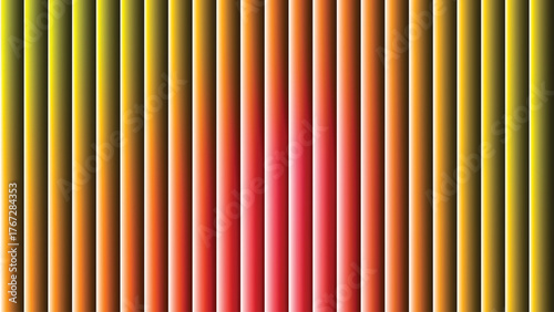 Vibrant abstract vertical stripes gradient background with yellow orange and red hues vector