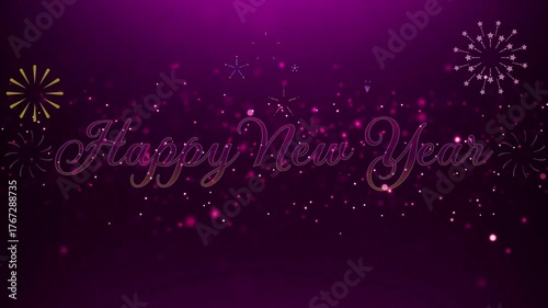 Festive motion background with elegant 