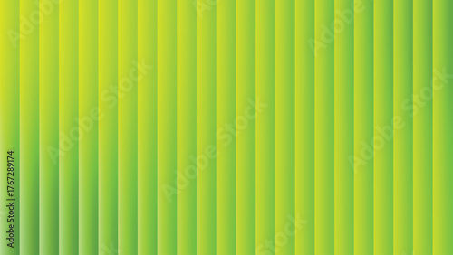 Vibrant lime green abstract vertical stripes pattern with subtle pixelated texture and gradient flow vector
