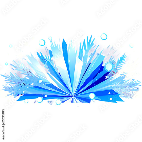 christmas tree with snowflakes