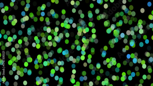 Abstract particle dot or ball blinking, abstract illustration. Holiday happy new year