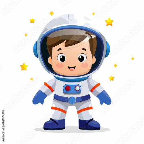little boy as an astronaut