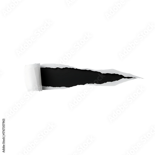 black hole in white paper