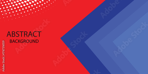 Abstract colorful overlapping circles on dark blue background, lines, geometric shapes, frame, border blue triangle on red vector background. Can be used for cover design, poster, advertising, banner