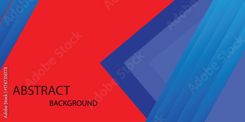 Abstract colorful overlapping circles on dark blue background, lines, geometric shapes, frame, border blue triangle on red vector background. Can be used for cover design, poster, advertising, banner