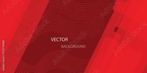 Abstract geometric square shape vector beautiful design background.border blue triangle on red vector background. Can be used for cover design, poster, advertising