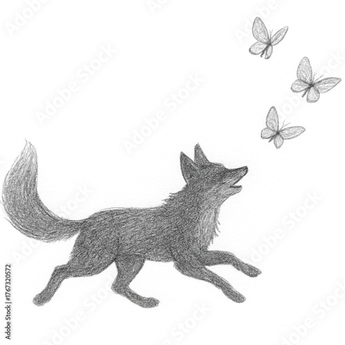 vector illustration of a black cat