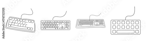 Vintage musical notes and staff lines graphic design elements bundle