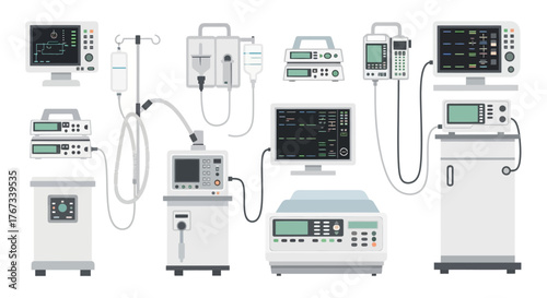 Medical equipment illustrations
