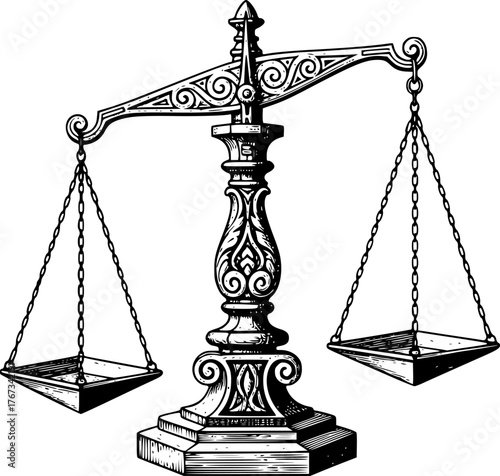 scales of justice, law sketch
