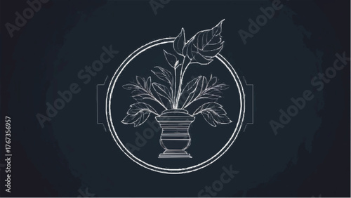Green eco icon concept with plant leaf for energy and growth vector symbol of innovation and nature