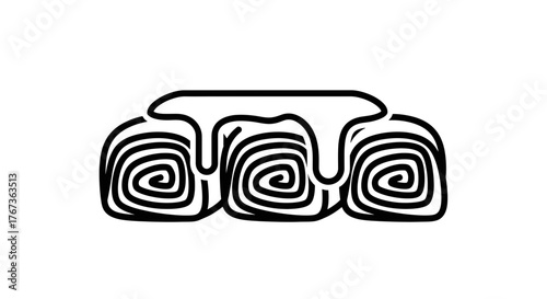 Delicious cinnamon rolls with icing perfect for breakfast or dessert sweet treat.