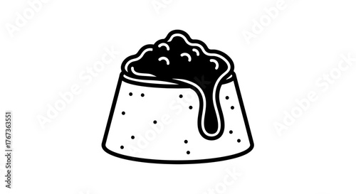 Delicious dessert with a sweet topping a perfect treat for any occasion.