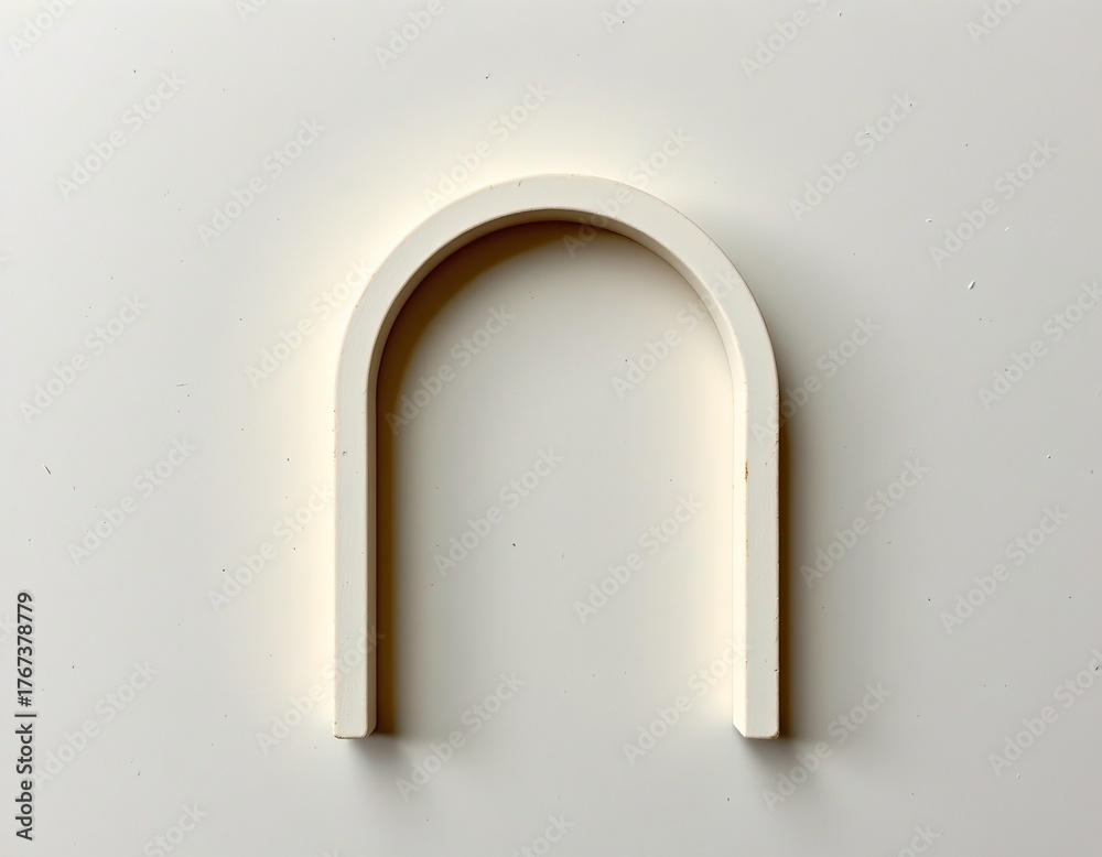 Fototapeta premium Minimalist Arch Model Light Background