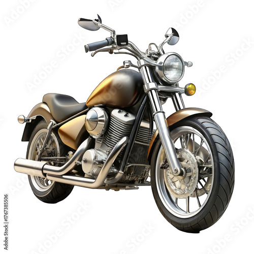 motorcycle isolated on white background