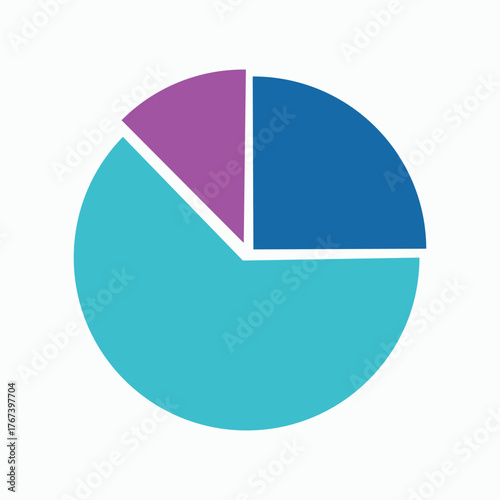 Colorful Pie Chart Infographic Design Vector