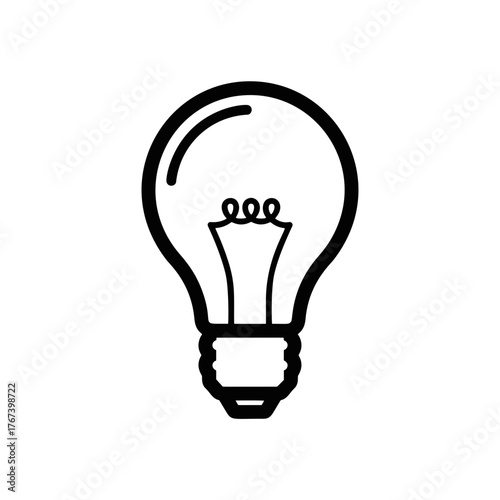 light bulb vector icon illustration