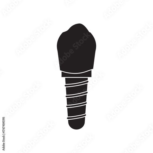 Dental Implant Structure glyph icon