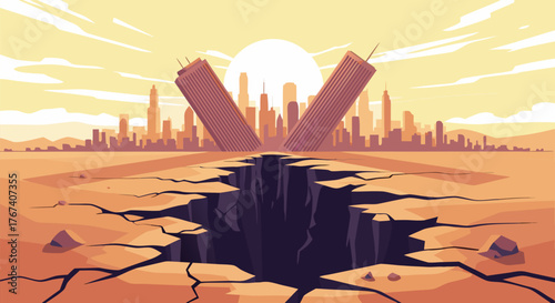 Destruction and Rebirth A City Overcoming Devastation in a Post-Apocalyptic World