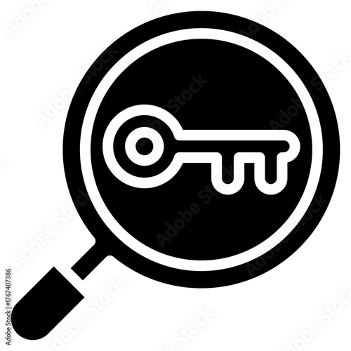Keyword Research  Icon Element For Design