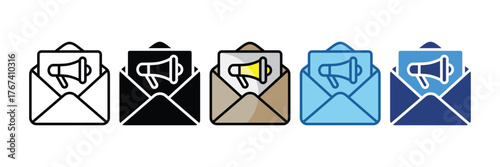 Email Campaign  Icon Element For Design