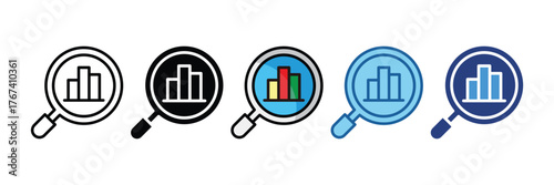 Market Research  Icon Element For Design
